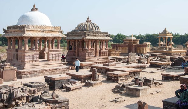 The beautiful architecture of Bhuj's Chattardi mausoleum